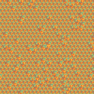  Altıgen Labirent deseni soyut illüstrasyon