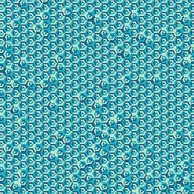  Altıgen Labirent deseni soyut illüstrasyon