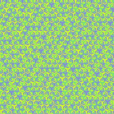  Altıgen Labirent deseni soyut illüstrasyon