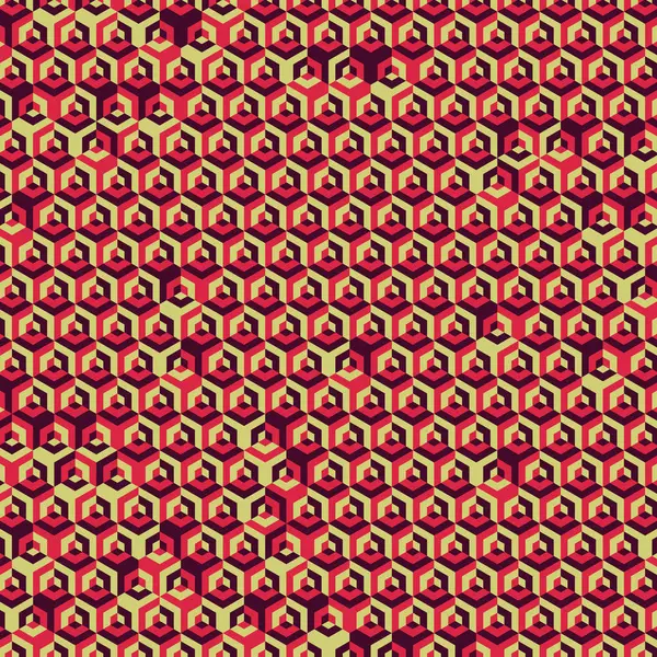  Altıgen Labirent deseni soyut illüstrasyon