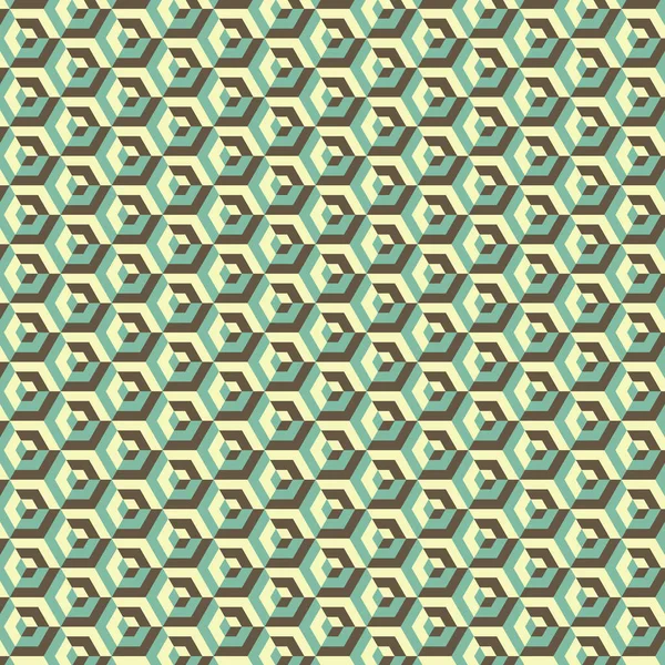 Ilustrasi Abstrak Pola Maze Heksagonal - Stok Vektor