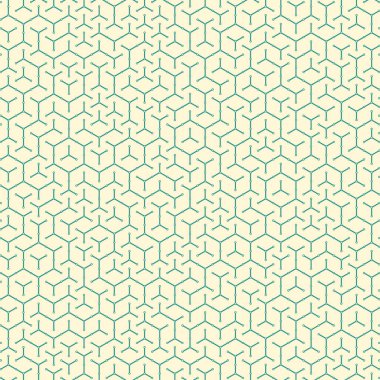  Altıgen Labirent deseni soyut illüstrasyon