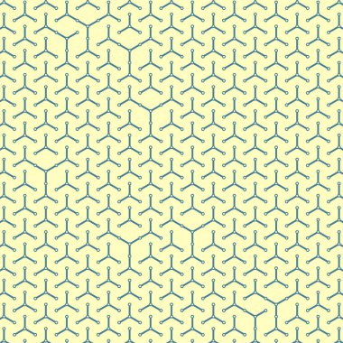  Altıgen Labirent deseni soyut illüstrasyon