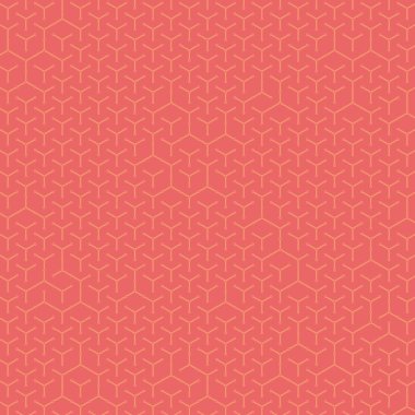  Altıgen Labirent deseni soyut illüstrasyon