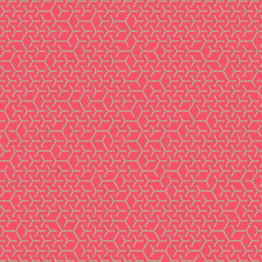  Altıgen Labirent deseni soyut illüstrasyon