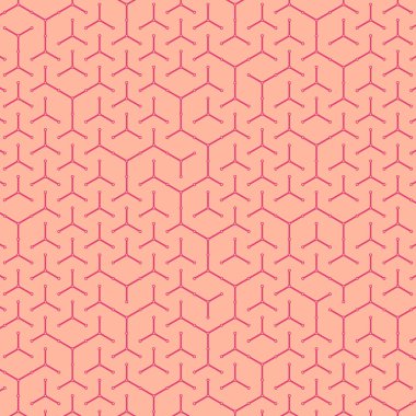  Altıgen Labirent deseni soyut illüstrasyon