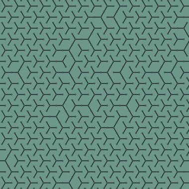  Altıgen Labirent deseni soyut illüstrasyon