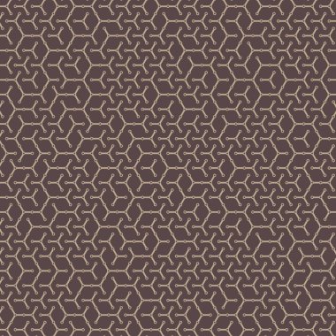  Altıgen Labirent deseni soyut illüstrasyon