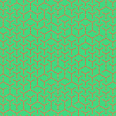  Altıgen Labirent deseni soyut illüstrasyon