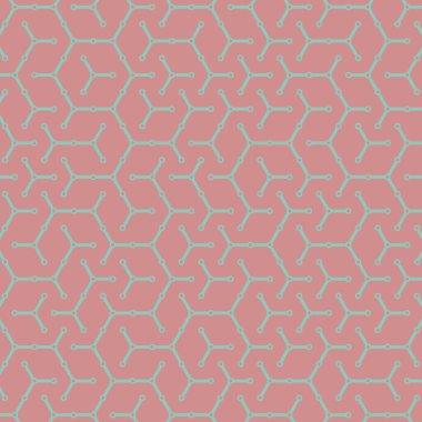  Altıgen Labirent deseni soyut illüstrasyon