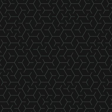  Altıgen Labirent deseni soyut illüstrasyon