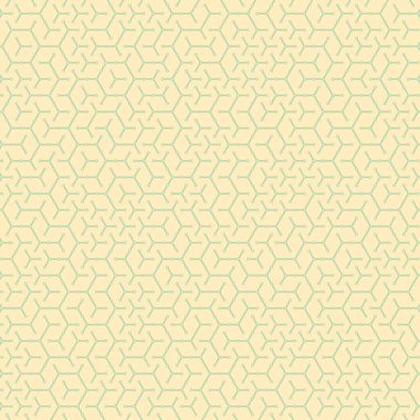  Altıgen Labirent deseni soyut illüstrasyon