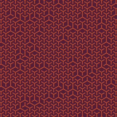  Altıgen Labirent deseni soyut illüstrasyon