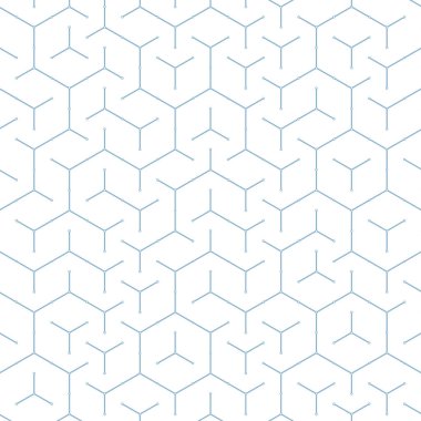  Altıgen Labirent deseni soyut illüstrasyon