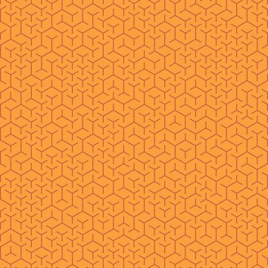  Altıgen Labirent deseni soyut illüstrasyon