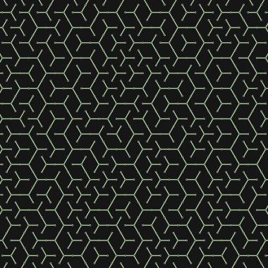  Altıgen Labirent deseni soyut illüstrasyon