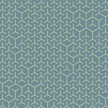  Altıgen Labirent deseni soyut illüstrasyon