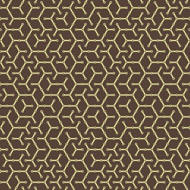  Altıgen Labirent deseni soyut illüstrasyon