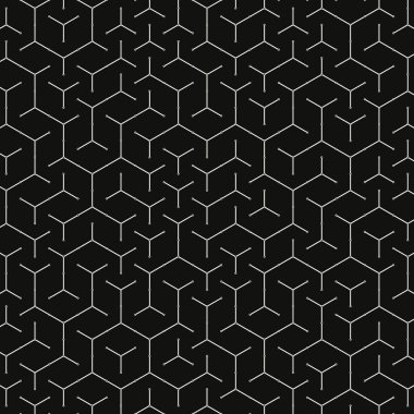  Altıgen Labirent deseni soyut illüstrasyon