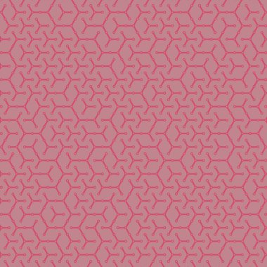  Altıgen Labirent deseni soyut illüstrasyon