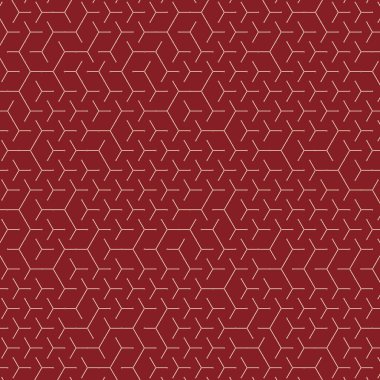  Altıgen Labirent deseni soyut illüstrasyon