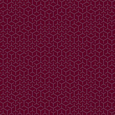  Altıgen Labirent deseni soyut illüstrasyon