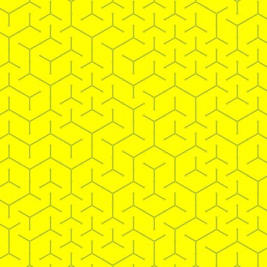  Altıgen Labirent deseni soyut illüstrasyon