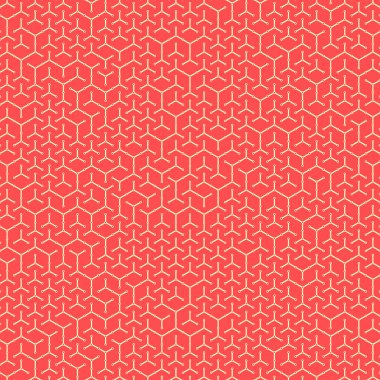  Altıgen Labirent deseni soyut illüstrasyon