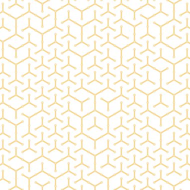  Altıgen Labirent deseni soyut illüstrasyon