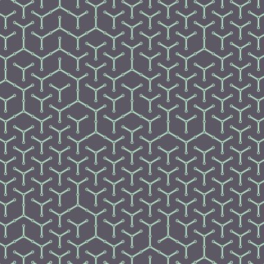  Altıgen Labirent deseni soyut illüstrasyon