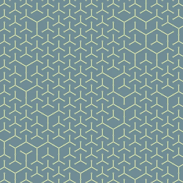 Hexagonaal Doolhof Patroon Abstracte Illustratie — Stockvector