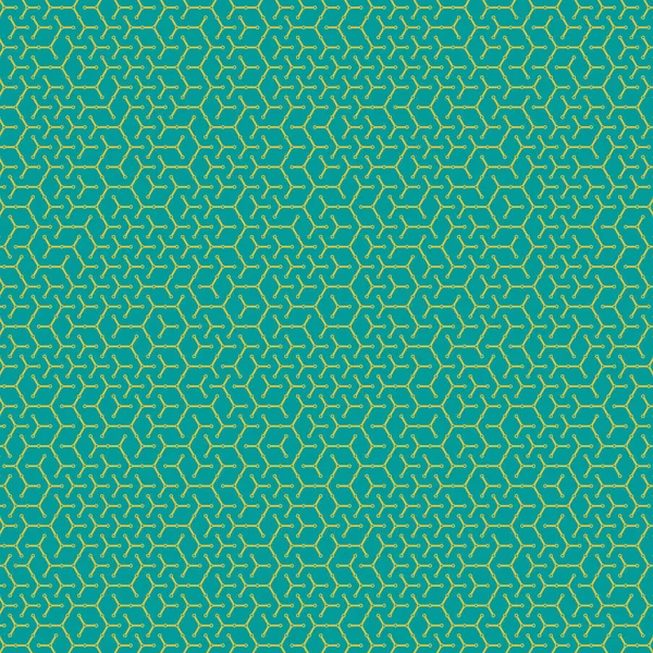 Hexagonal Labyrint Mönster Abstrakt Illustration — Stock vektor