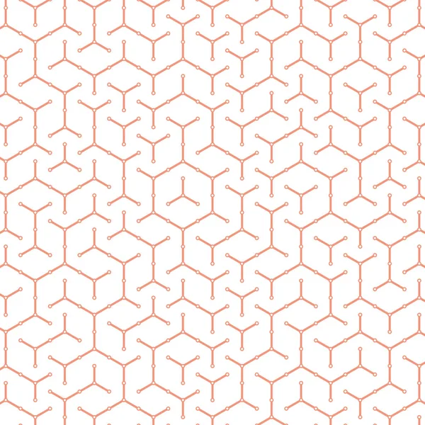 Hexagonal Labirinto Padrão Ilustração Abstrata — Vetor de Stock