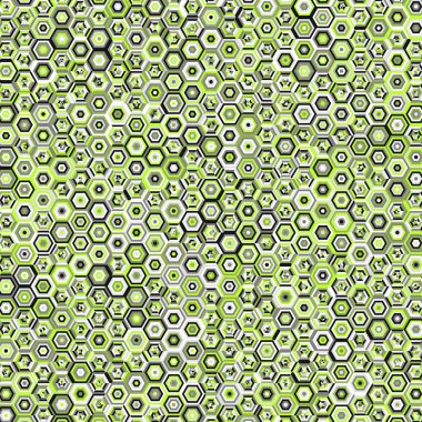  Altıgen Labirent deseni soyut illüstrasyon