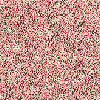  Altıgen Labirent deseni soyut illüstrasyon