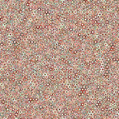  Altıgen Labirent deseni soyut illüstrasyon