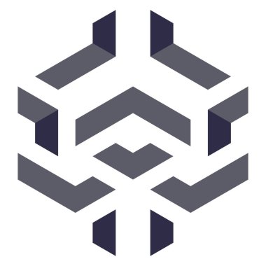  Altıgen Üçgen Paketli 3 boyutlu illüzyon soyut illüstrasyon