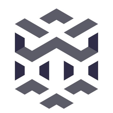  Altıgen Üçgen Paketli 3 boyutlu illüzyon soyut illüstrasyon