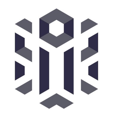  Altıgen Üçgen Paketli 3 boyutlu illüzyon soyut illüstrasyon