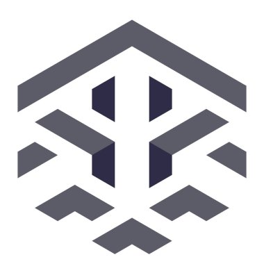  Altıgen Üçgen Paketli 3 boyutlu illüzyon soyut illüstrasyon