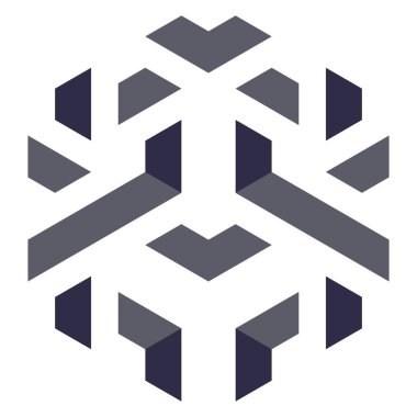  Altıgen Üçgen Paketli 3 boyutlu illüzyon soyut illüstrasyon