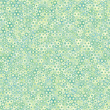  Altıgen Labirent deseni soyut illüstrasyon