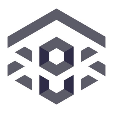  Altıgen Üçgen Paketli 3 boyutlu illüzyon soyut illüstrasyon