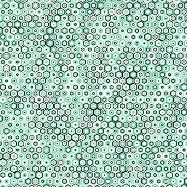  Altıgen Labirent deseni soyut illüstrasyon