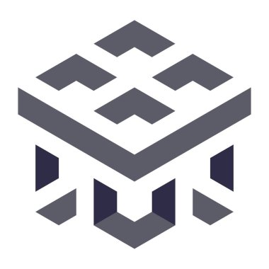  Altıgen Üçgen Paketli 3 boyutlu illüzyon soyut illüstrasyon