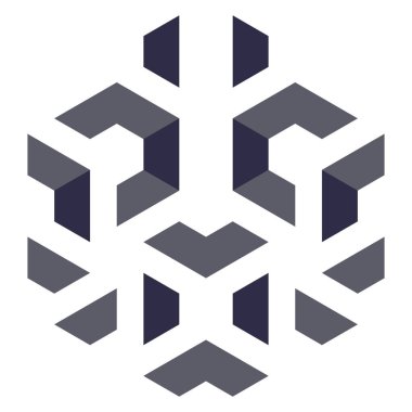  Altıgen Üçgen Paketli 3 boyutlu illüzyon soyut illüstrasyon