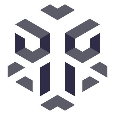  Altıgen Üçgen Paketli 3 boyutlu illüzyon soyut illüstrasyon