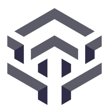  Altıgen Üçgen Paketli 3 boyutlu illüzyon soyut illüstrasyon