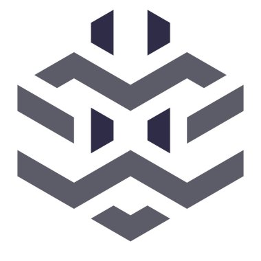  Altıgen Üçgen Paketli 3 boyutlu illüzyon soyut illüstrasyon