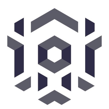  Altıgen Üçgen Paketli 3 boyutlu illüzyon soyut illüstrasyon